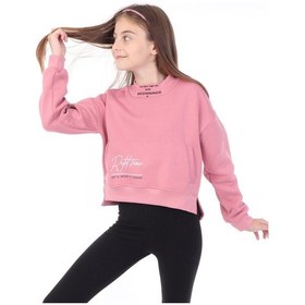 Resim Toontoy Kids Toontoy Kız Çocuk Baskılı Sweatshirt Gülkurusu 