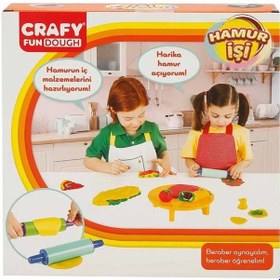 Resim Mey İthalat Crafy Hamur İşi Oyun Hamuru Seti 200 G 6 Parça Sarı 