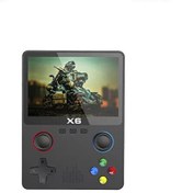 Resim X6 4000+ Klasik Oyunlu 3.5" IPS Ekran Kablosuz Atari Retro Oyun Konsolu Siyah Torima