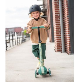 Resim Scoot and Ride Highwaykick 3S Çocuk Scooterı, Forest - LED Tekerlekli, Katlanabilir ve Ayarlanabilir 