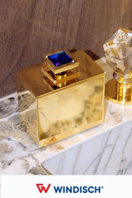 Resim Windisch Moon Lıght Square Tezgah Üstü Pamukluk Gold - Blue Crystal 