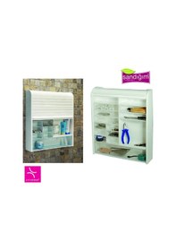 Resim Primanova Panjurlu Çok Amaçlı Kilitli Ecza ve Banyo & Alet Dolabı Beyaz 