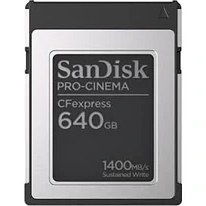 Resim Pro-Cınema Cfexpress Tip B Hafıza Kartı 640 GB (Cfexpress Teknolojisine Sahip Sinema Kameralarının Kullanımı Için, 8k Çekim, 1.700 Mb/sn'ye Kadar Okuma, 1 Metreye Kadar Düşme Direnci 