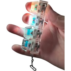 Resim My Best Store Işıklı Klavye-Stres Giderici Anahtarlık 