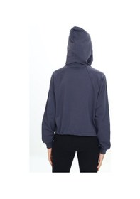 Resim Toontoy Kız Çocuk Kapüşonlu Fermuarlı Reglan Kol Örme Hırka - Beli Ayarlanabilir Kordonlu & 2 İplik Füme 