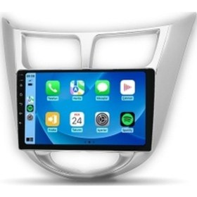 Resim Hyundai Accent Blue 2010-2019 Gri 8gb Ram 128gb Hafıza 8 Çekirdek Carplay Kamera Android Multimedya 9" 