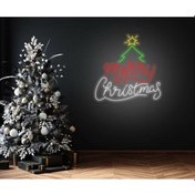 Resim Twins Led Merry Christmas Yazılı Yılbaşı Temalı Neon Tabela Çokrenkli Model:model:21613366 Çok Renkli 