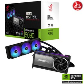 Resim Asus ROG Astral LC GeForce RTX 5090 OC 32 GB GDDR7 512 Bit HDMI/DP Ekran Kartı 