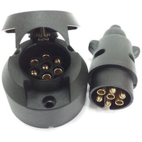 Resim medigrupdenizcilik Römork Elektrik Fişi 7 Pinli Set 