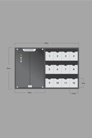 Resim Reklamwar Posta Kutusu 12li Ve Magnetli Ilan Panosu (BEYAZ VE ANTRASİTGİRİ) 
