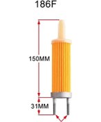 Resim İtal/Çin 186F/186Fa/188F/188Fa/192Fb 10hp/11hp/12hp/15hp Dizel Yakıt Filitresi/Mazot Filitresi 