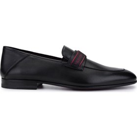 Resim Valentino Valentıno Erkek Hakiki Deri Siyah Loafer Ayakkabı 667 20090 Erk Ayk Y23 Black Siyah 