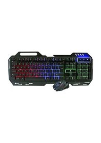 Resim Poly Gold PG-8018 K18 USB Işıklı Klavye Ve Mouse Seti 