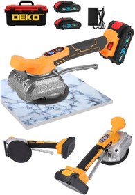 Resim DEKO TURKEY Çift Akülü Torklu Seramik Tutma Vantuzu Vibrasyonlu Fayans Döşeme Taşıma Vantuzu Çantalı Set 