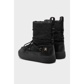 Resim Tommy Hilfiger Monogramlı Kar Botu Kadın Kar Botu FW0FW08430 Bds 