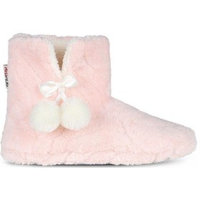 Resim Kadın Panduf Kışlık Ev Botu Ev Ayakkabısı Su Yolu Velsoft Sessiz Taban PEMBE 