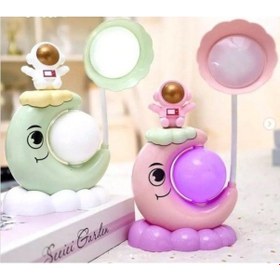 Resim Büro Ev Ofis Hediyesi İçin Ayda Astronot Desenli Çocuk Odası Gece Lambası Diğer 