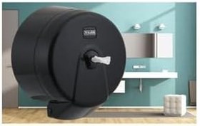 Resim K3b Minipoint Içten Çekmeli Wc Kağıt Dispenseri - Siyah 