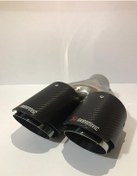 Resim Akrapovic Çift Çıkışlı Akrapoviç Siyah Sol Taraf Egzoz Ucu 90mm 
