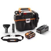 Resim WORX WX031 20Volt 4.0Ah. 200W\u002F16Kpa Li-ion Kömürsüz Flexi Esnek Hortumlu Profesyonel Şarjlı Islak\u002FKuru Süpürge & Üfleme 