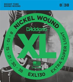 Resim D'Addario EXL130 XL Nickel Elektro Gitar Teli - Extra Super Light (8-38) 