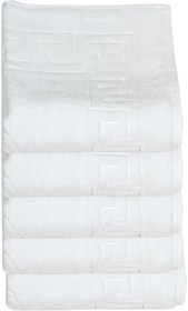 Resim 5 li Otel Ayak Havlusu Bukle Ayak İzli 50x70 Cm Beyaz 16/2 Avs 250 Gr 