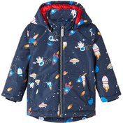 Resim name it Lacivert Bebek Desenli Mont Nmmmax Jacket Space 