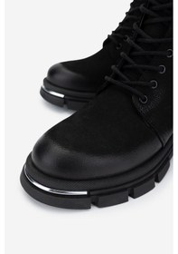 Resim Valmenti Kadın Hakiki Deri Siyah Nubuk Casual Bot 599 05 Bn Bot Sk24-25 Sıyah Nbk Siyah Nubuk 