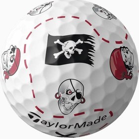 Resim TP5 pix Pirates Golf Topu Özel Tasarım Premium Seri - Beyaz 