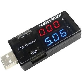 Resim Rfkumanda Keweisi Usb Akım Ölçer Çift Usb Çıkışlı Usb Ampermetre 