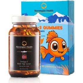 Resim Norwegian Health Omega 3 60 Kapsül + Kids Omega-3 Gummies 30 Çiğnenenbilir Jel Form 