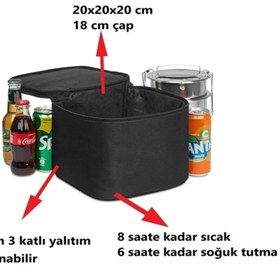 Resim Ankaflex Araç Beslenme Okul Çantası Yalıtımlı Çanta Termal Taşıma Çantası İçecek Yemek Taşıma Çantası 