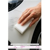 Resim 4 Adet Melamin Sünger Sihirli Sünger Duvar Silgi Süngeri Oto Kaporta Çizik Süngeri 