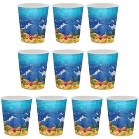 Resim Suntek Parti Sofra Yaratıcı Tek Kullanımlık Yemek Takımı 10-karton-bardak " 