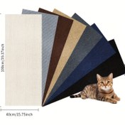 Resim 40x100cm Kesilebilir ve Şekillendirilebilir Kendinden Yapışkanlı Kedi Tırmalama Levhası, DIY Yapıştırılabilir Halı Koruyucu, Mobilya ve Kanepe Kedi Tırmalama Önleyici 