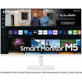 Resim Samsung M5 Serisi 27” Fhd Akıllı Monitör (BEYAZ) 