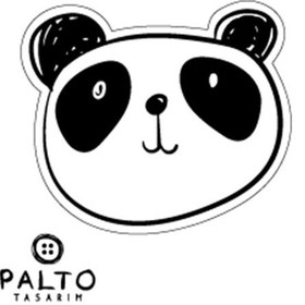 Resim Panda Oto Motor Laptop Duvar Folyo Sticker 50 X 50 Cm 