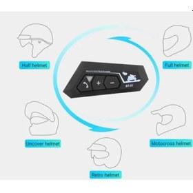 Resim Belirtilmemiş Bt22 Kask Kulaklık Bluetooth Motosiklet Kulaklık 5.0 Bluetooth Interkom Motorsiklet Kulaklık 