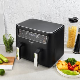 Resim Schafer Thermochef Dual Dijital Airfryer/Sıcak Hava Fritözü 