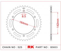 Resim Hyosung COMET 650 RK Çelik Arka Dişli B5603-44 2004 - 2010 