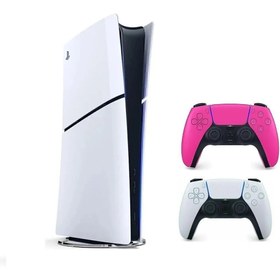 Resim Sony PlayStation PS5 digital CFI-2016 slim AVRUPA VERSİYON 2 DUALSENSE 2. PEMBE ( İTHALATÇI GARANTİLİ ) 