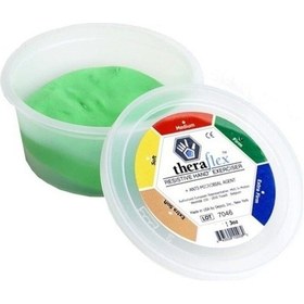 Resim Medikaltec Theraflex El Egzersiz Hamuru Yeşil Renk 57 Gr 