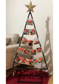 Resim Lyla Metal Yılbaşı Çam Ağacı, Fotoğraf Anı Köşesi 