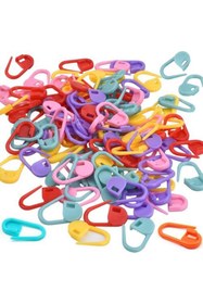 Resim Zedhobi 100 Adet İlmek Sabitleyici İp Tutucu Plastik Çengelli İğne Amigurumi Dantel Ve Örgüleriniz İçin 