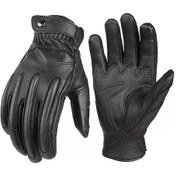 Resim Padalink Motor Gücü Kuru Deri Eldivenleri, Dokunmatik Ekran Uyumlu, Solunumlu, Darbe Emici, Sert El Koruma, Siyah M Bedeli 