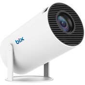 Resim Bix Vega Android Projeksiyon Cihazı Hd 1280×720 4k Desteği 170 Ansı Lümen Wifi Bluetooth Mini Akıllı 