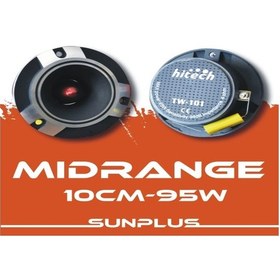 Resim Sunplus Tw-101 4 Inch 4 Ohm 95 Watt Oto Tweeter İki Adet 