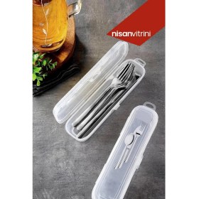 Resim Gondol Plastik Çatal Kaşık Bıçak Saklama Kutusu Gondol 