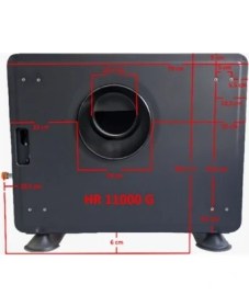 Resim As Royal HR 11000 G DT Duvar Tipi Doğalgaz Sobası 1100 W Krem Renkli 10-75 Sıcaklık Ayarı 