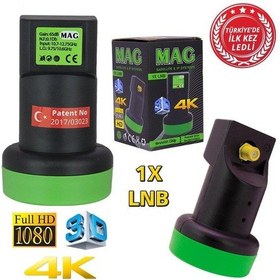 Resim Mag Full Hd 4K Ledli Single Tekli Lnb 0.1Db 